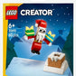 LEGO® Creator Weihnachtsmann im Schornstein – Festliches Mini-Bauset für magische Weihnachtsmomente | Perfekte Geschenkidee – 30692, 60 Teile