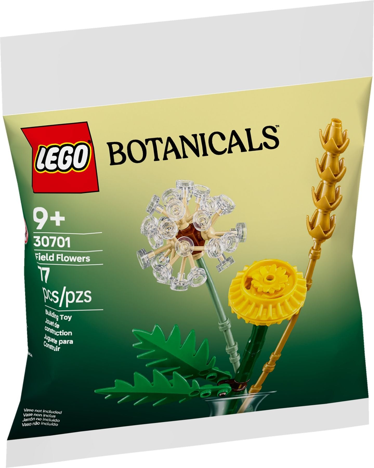 LEGO® Icons Botanicals Feldblumen – Kreatives Deko-Set für zeitlose Blütenpracht | 30701 | 77 Teile