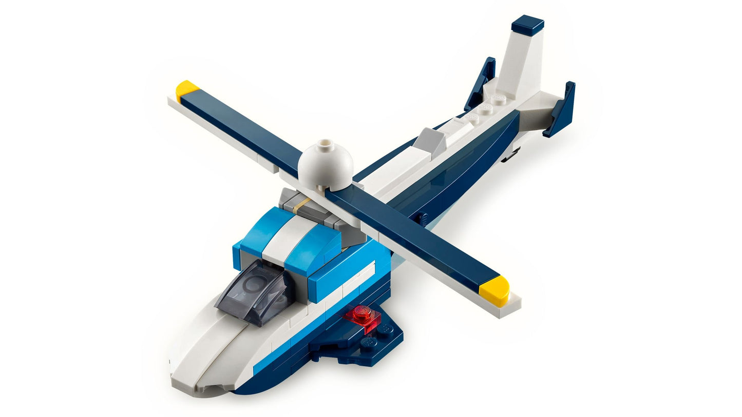 LEGO® Creator Rennflugzeug 3-in-1: Entfessle den Spielspaß für kleine Piloten ab 7 Jahren – 31160, 178 Teile
