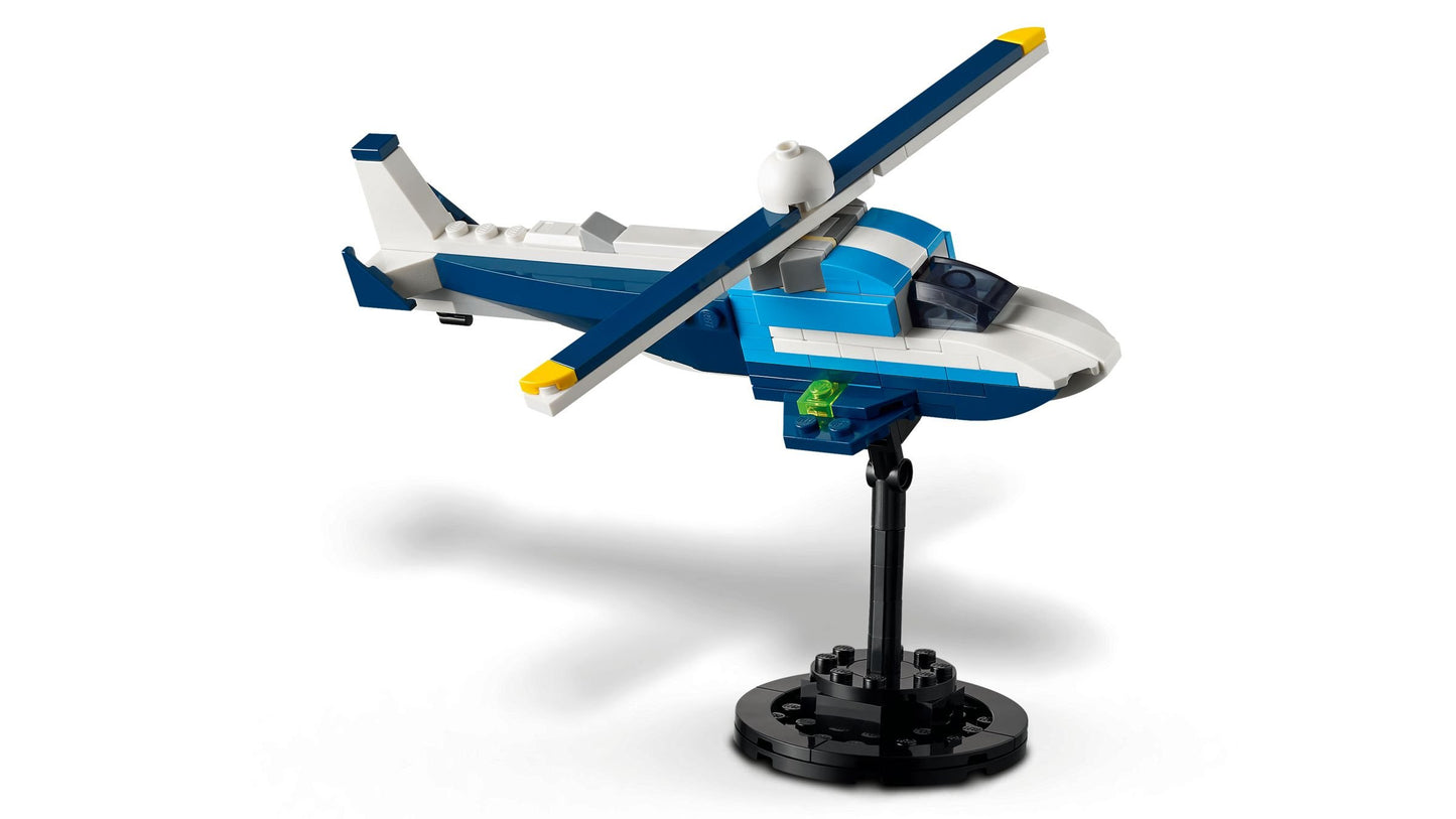 LEGO® Creator Rennflugzeug 3-in-1: Entfessle den Spielspaß für kleine Piloten ab 7 Jahren – 31160, 178 Teile