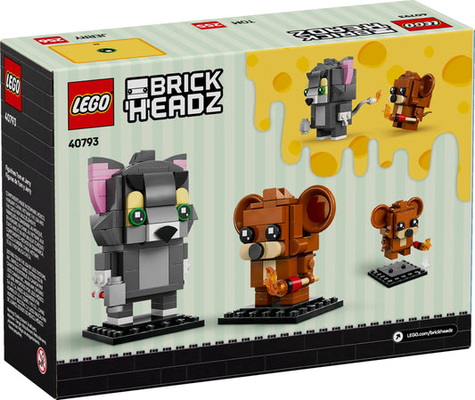 LEGO® BrickHeadz Tom & Jerry 40793 – Kultige Cartoon-Sammlerfiguren für Spielspaß | Stein-Experte