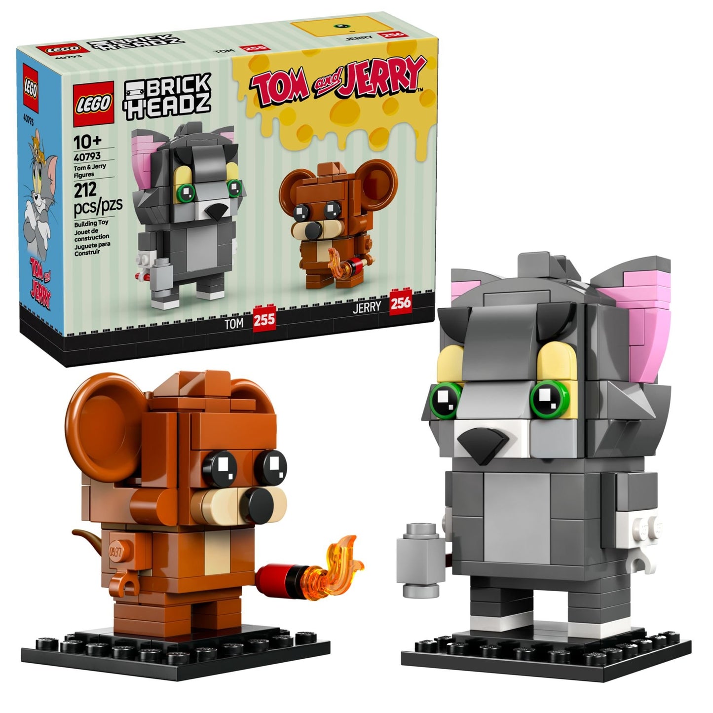LEGO® BrickHeadz Tom & Jerry 40793 – Kultige Cartoon-Sammlerfiguren für Spielspaß | Stein-Experte