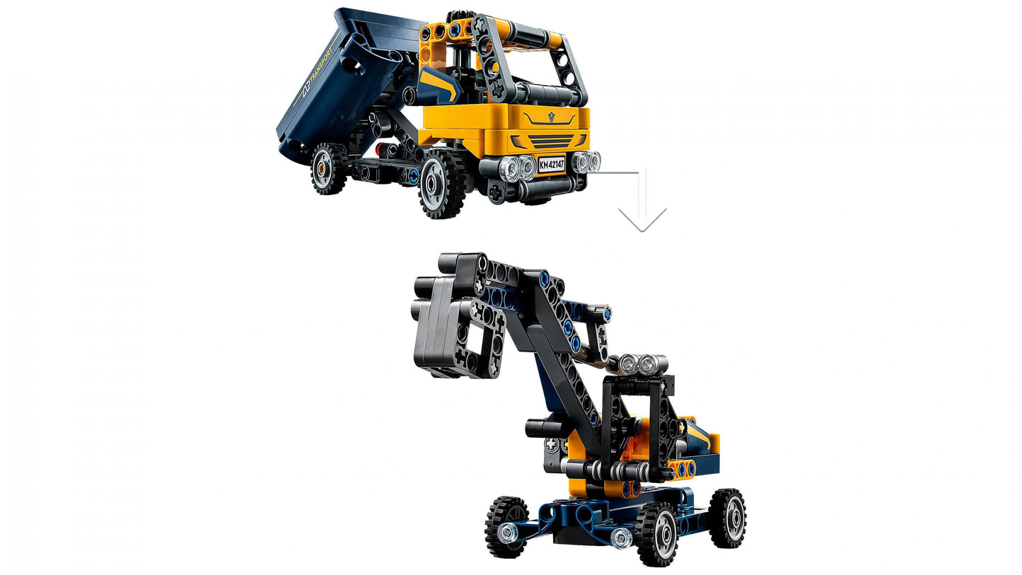 LEGO® Technic Kipplaster – Kompakt-Laster mit Kippmulde für realistisches Bauen & Spielen - 42147 177 Teile