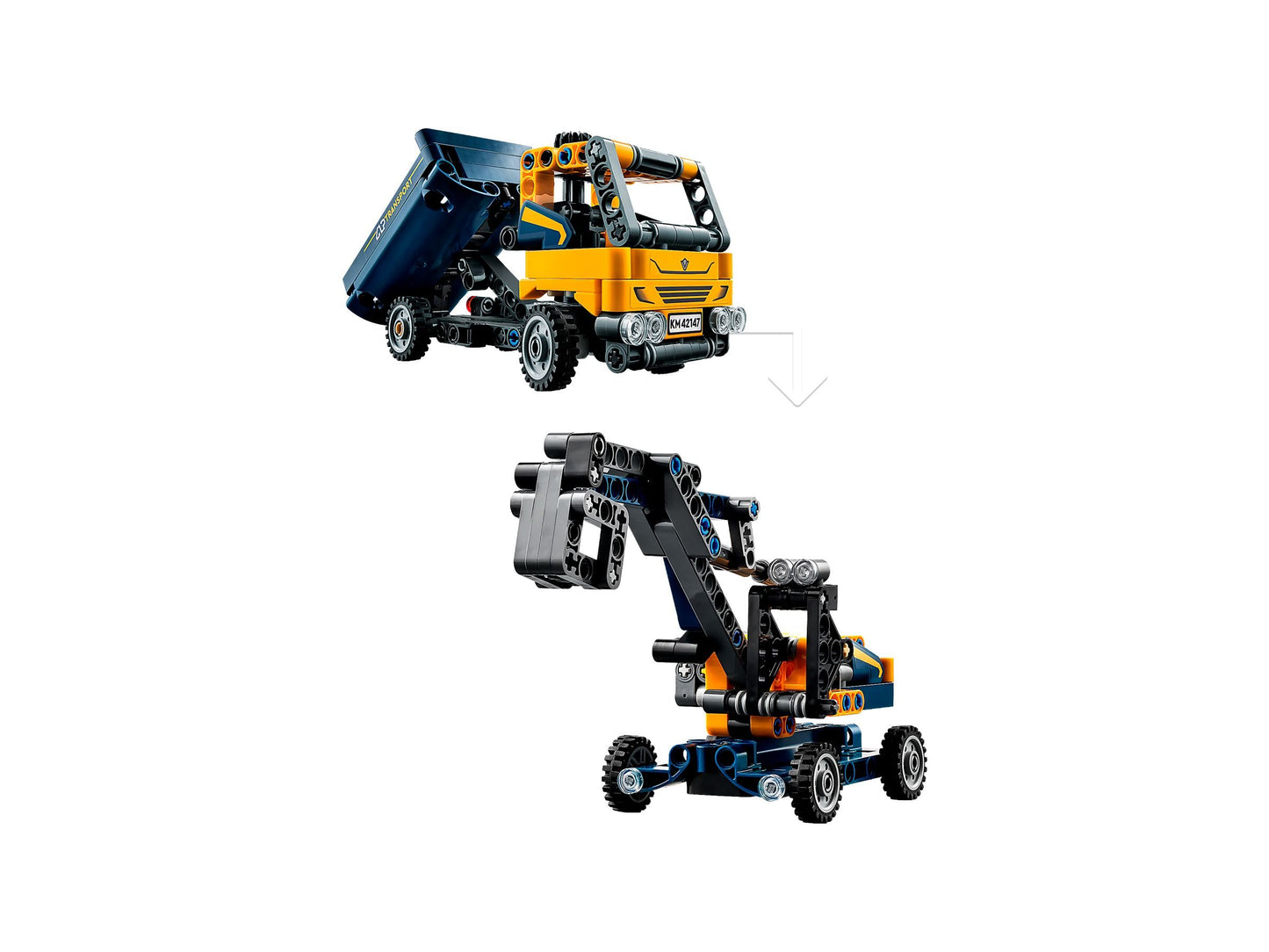 LEGO® Technic Kipplaster – Kompakt-Laster mit Kippmulde für realistisches Bauen & Spielen - 42147 177 Teile