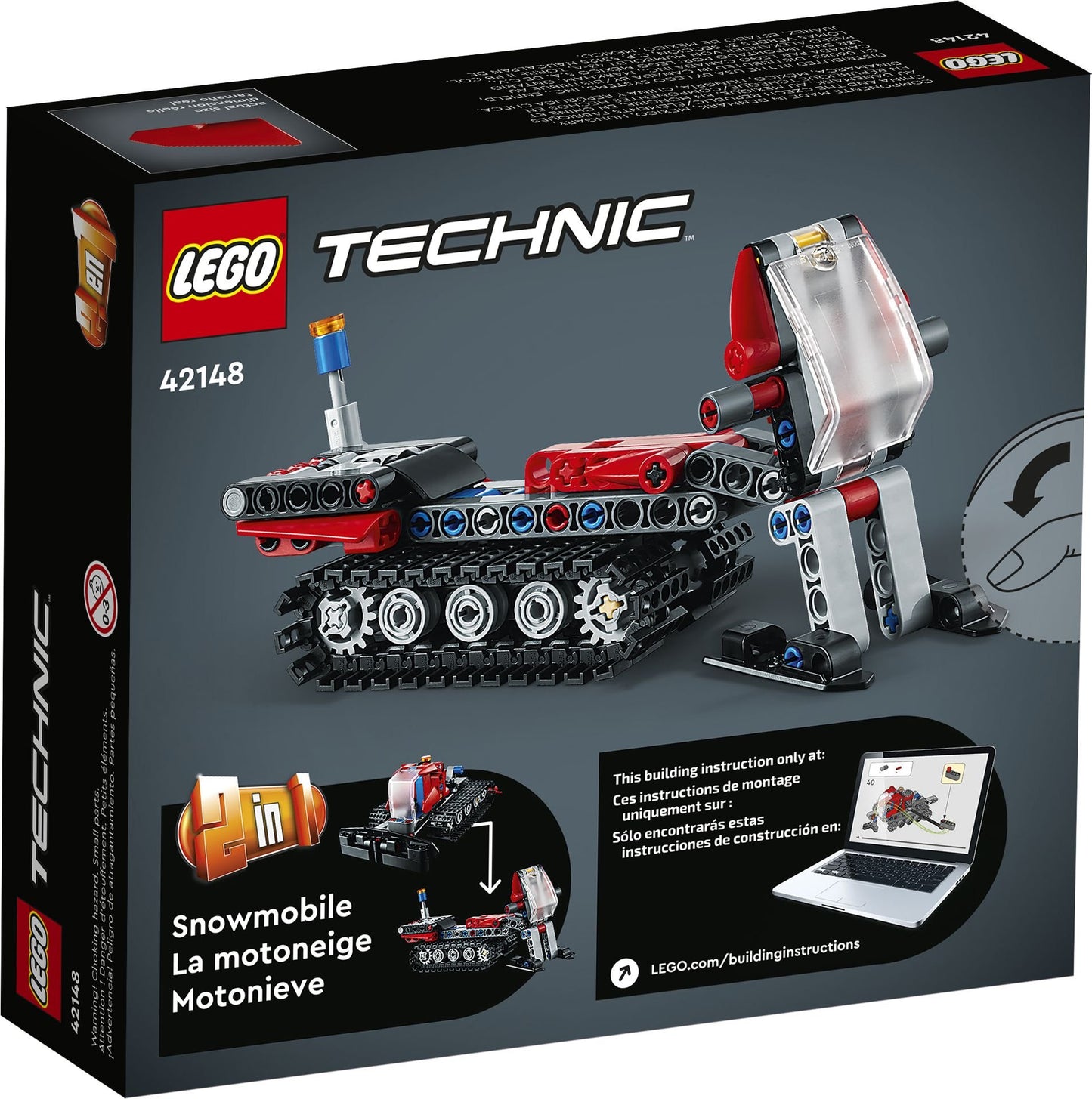 LEGO® Technic Pistenraupe – Winter-Raupenfahrzeug mit realistischer Lenkung & Räumschild - 42148 178 Teile