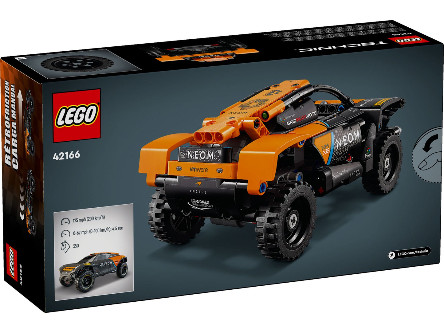 LEGO® Technic McLaren Extreme E Offroad-Rennwagen – Ultimatives Bau- & Spielerlebnis für Kinder & Motorsport-Fans | 252 Teile – 42166