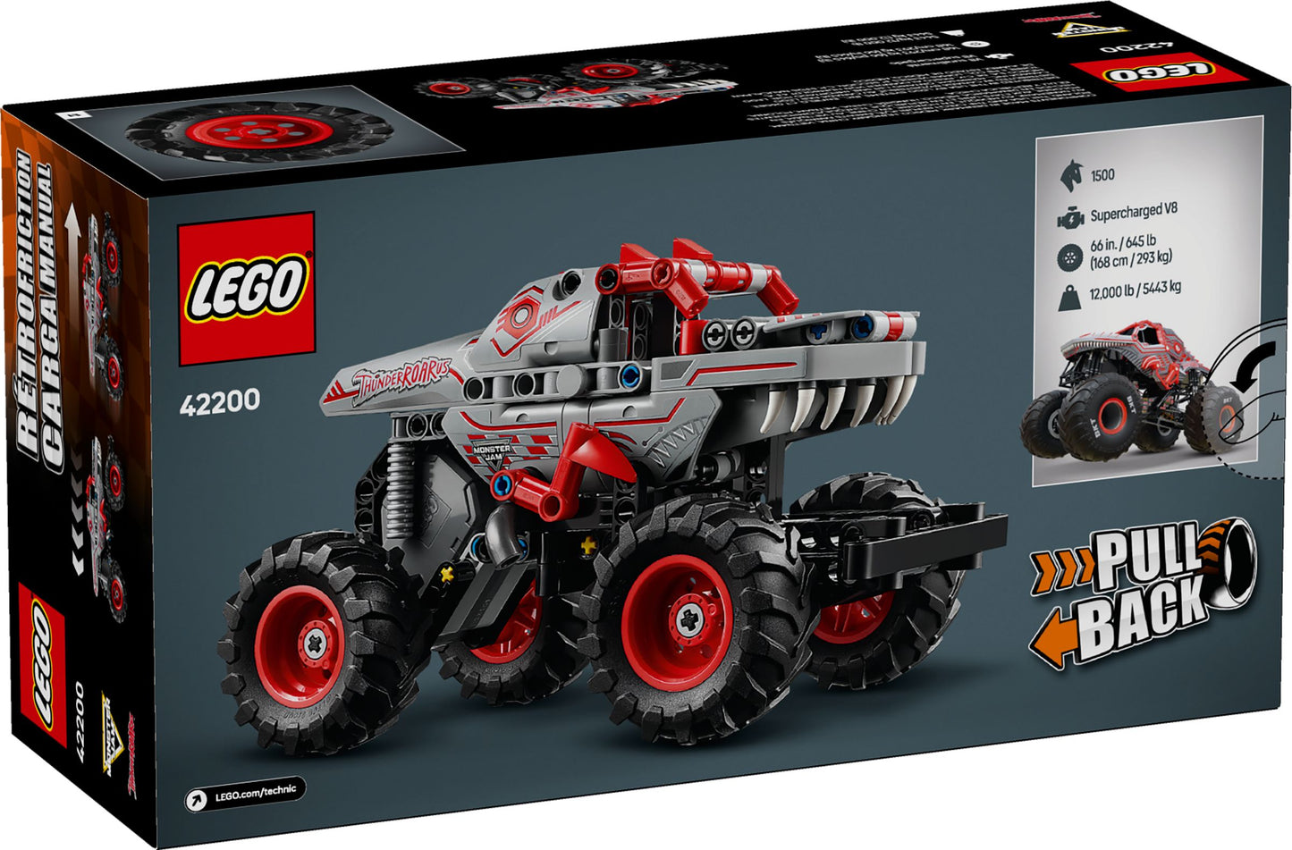 LEGO® Technic Monster Jam™ Doppelset: Schweizer Power Pack 2 | Bauen & Erleben Sie Offroad-Abenteuer - 449 Teile für grenzenlosen Spaß!