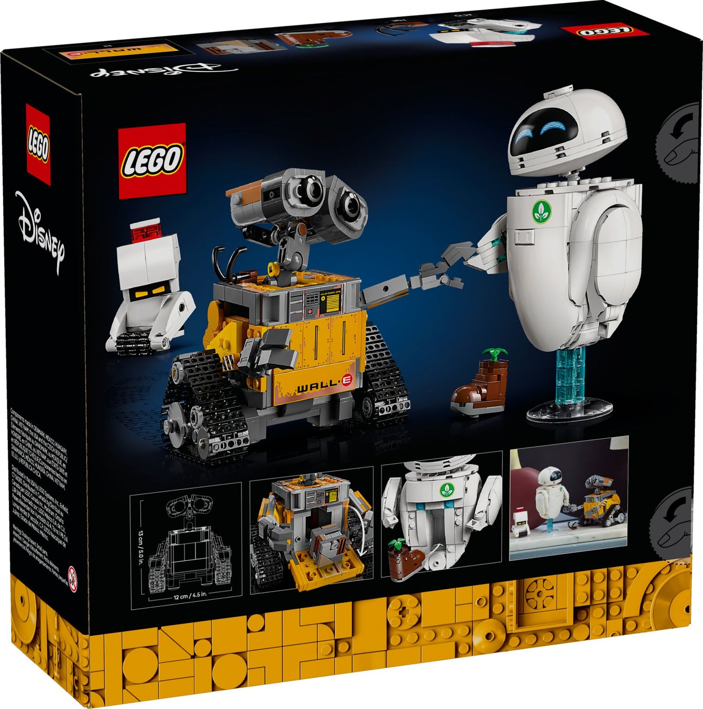 LEGO® Disney WALL•E & EVE Bauset – Tauche ein in die Magie von Disney Pixar | Perfektes Geschenk & Sammlerstück für Jung & Alt - 811 Teile (43279)