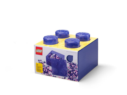 LEGO® Stein-Aufbewahrungsbox Lila Transparent – Praktische Box für Ordnung & Kreativität - 5009339 2 Teile