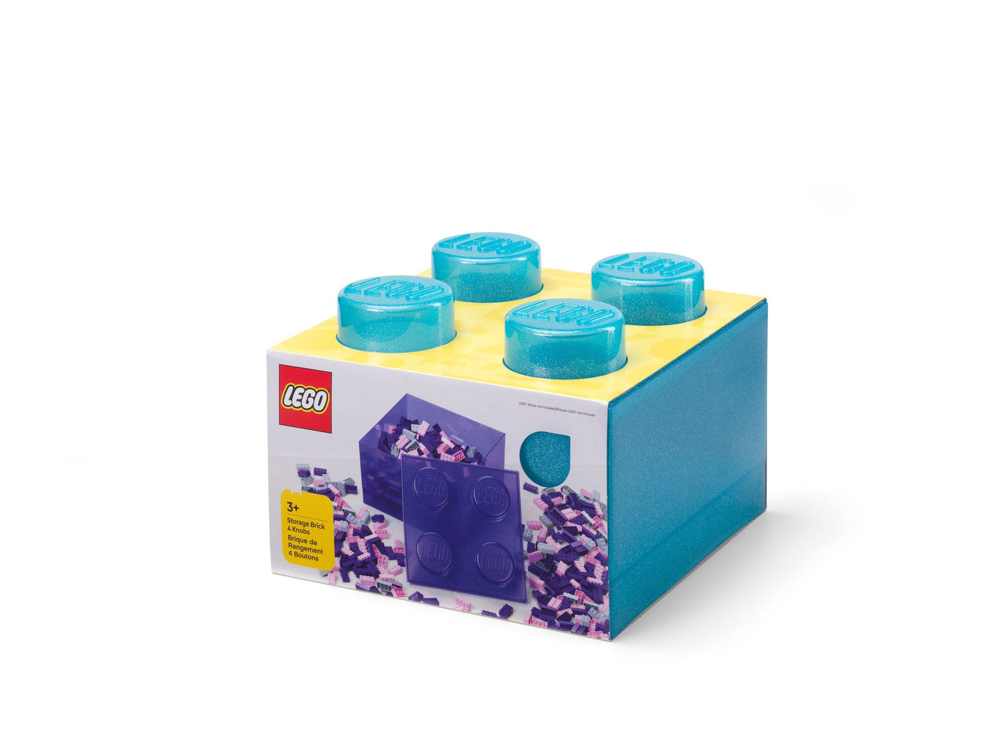LEGO® Stein-Aufbewahrungsbox Hellblau Transparent – Praktische Aufbewahrung für kreative Baumeister - 5009340 2 Teile