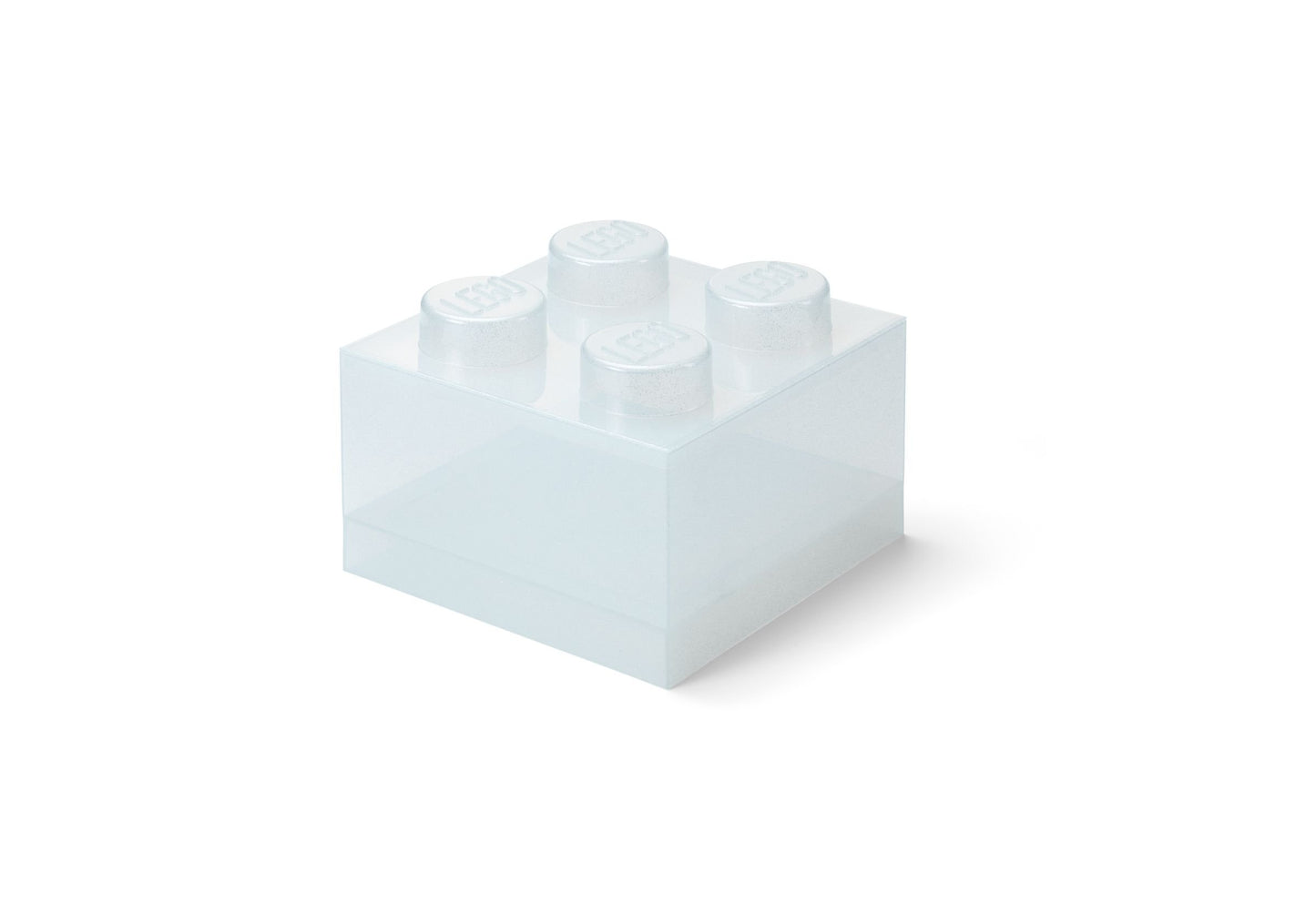 LEGO® Stein-Aufbewahrungsbox Weiß Transparent – Klare Ordnung für kreative Baumeister - 5009341 2 Teile