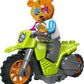 Adrenalin pur mit LEGO® City Stuntz Bären-Stuntbike – Actionreiches Schwungrad-Motorrad & Fahrer-Minifigur für Kinder ab 5 Jahren - 60356