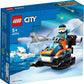 LEGO® City Arktis-Schneemobil – Expeditionsfahrzeug mit Forscher & Ausrüstung für spannende Polar-Missionen - 60376 70 Teile