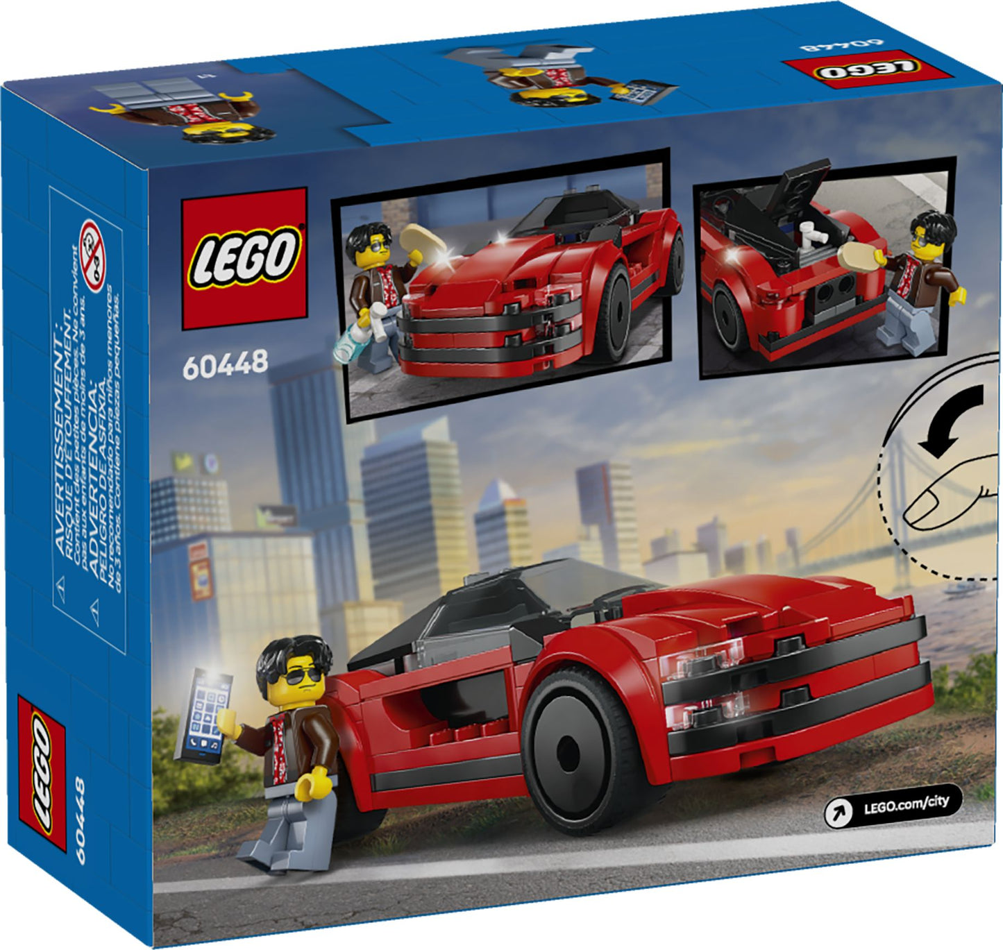 LEGO® City Roter Sportwagen: Rennspaß für Kinder ab 5 – 109 Teile pures Bauvergnügen