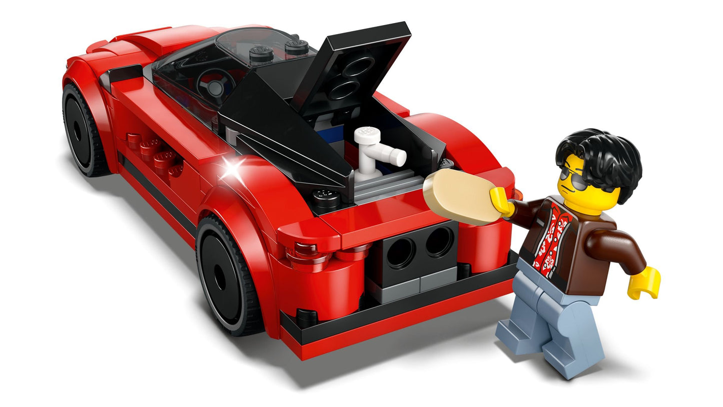 LEGO® City Roter Sportwagen: Rennspaß für Kinder ab 5 – 109 Teile pures Bauvergnügen