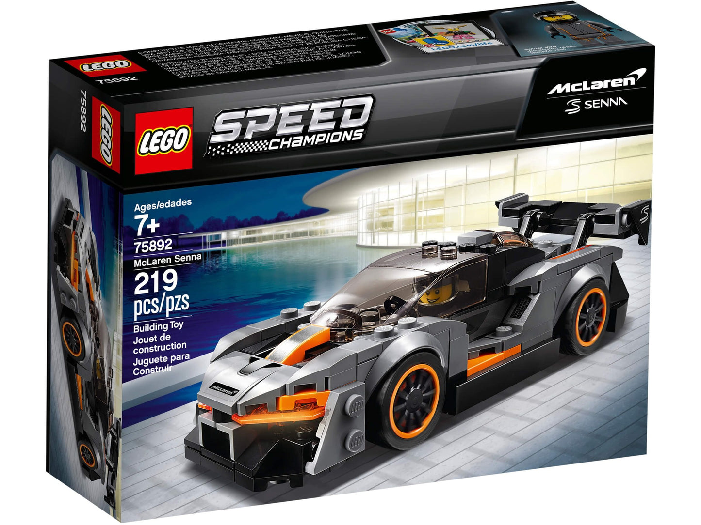 LEGO® Speed Champions McLaren Senna – Ultimatives Supersportwagen-Bauset für Rennfans – 75892, 219 Teile voller Adrenalin