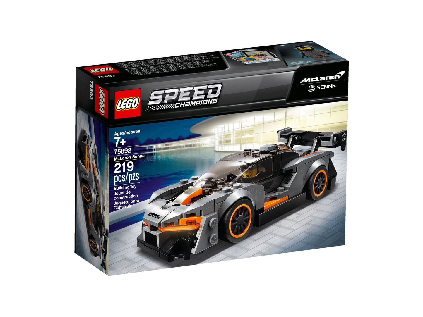 LEGO® Speed Champions McLaren Senna – Ultimatives Supersportwagen-Bauset für Rennfans – 75892, 219 Teile voller Adrenalin