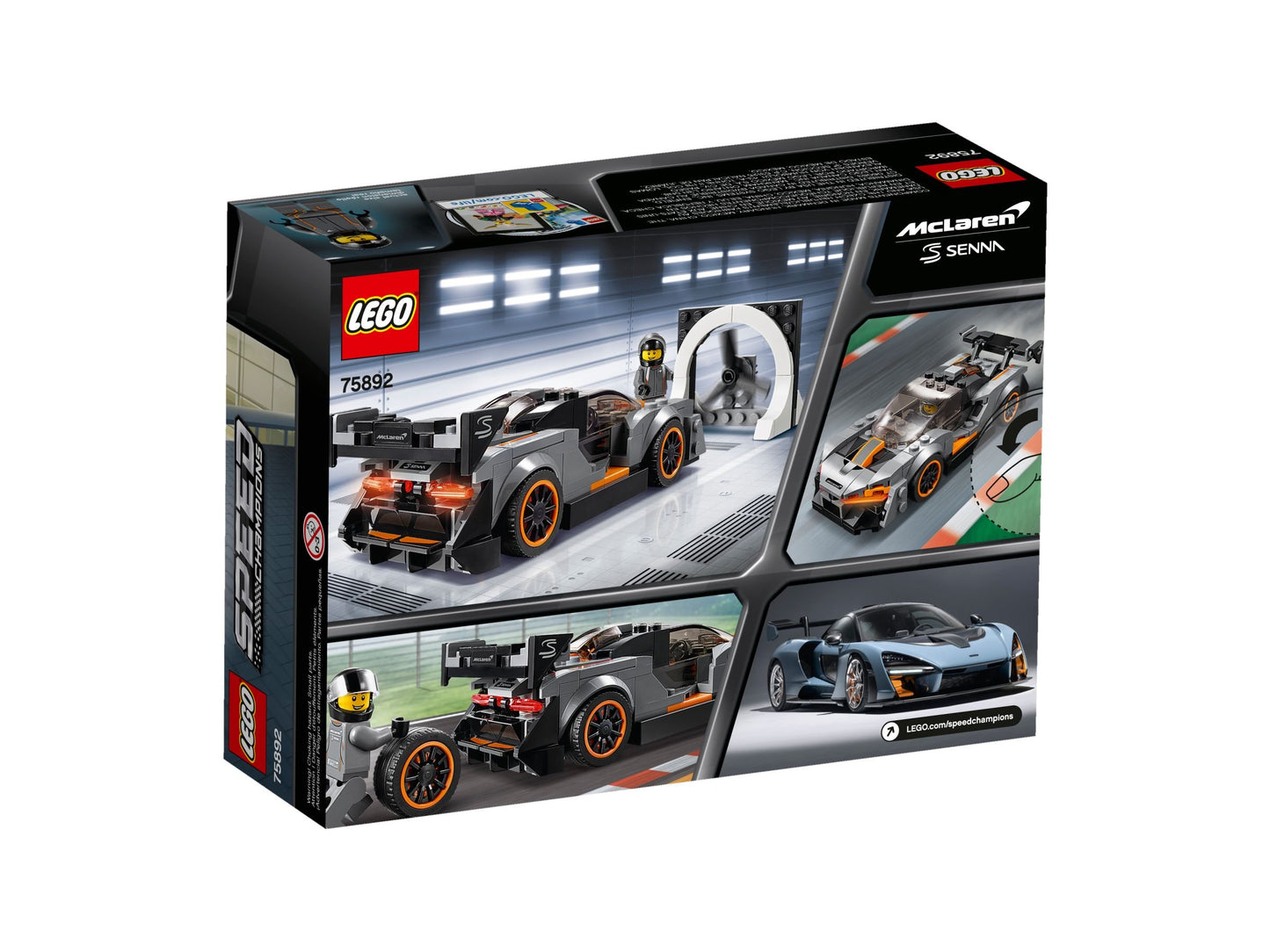 LEGO® Speed Champions McLaren Senna – Ultimatives Supersportwagen-Bauset für Rennfans – 75892, 219 Teile voller Adrenalin