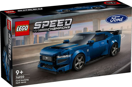 LEGO® Speed Champions Ford Mustang Dark Horse – Ultimatives Sportwagen-Bauerlebnis für Kinder & Sammler ab 9 Jahren | 344 Teile Pure Begeisterung - Set 76920