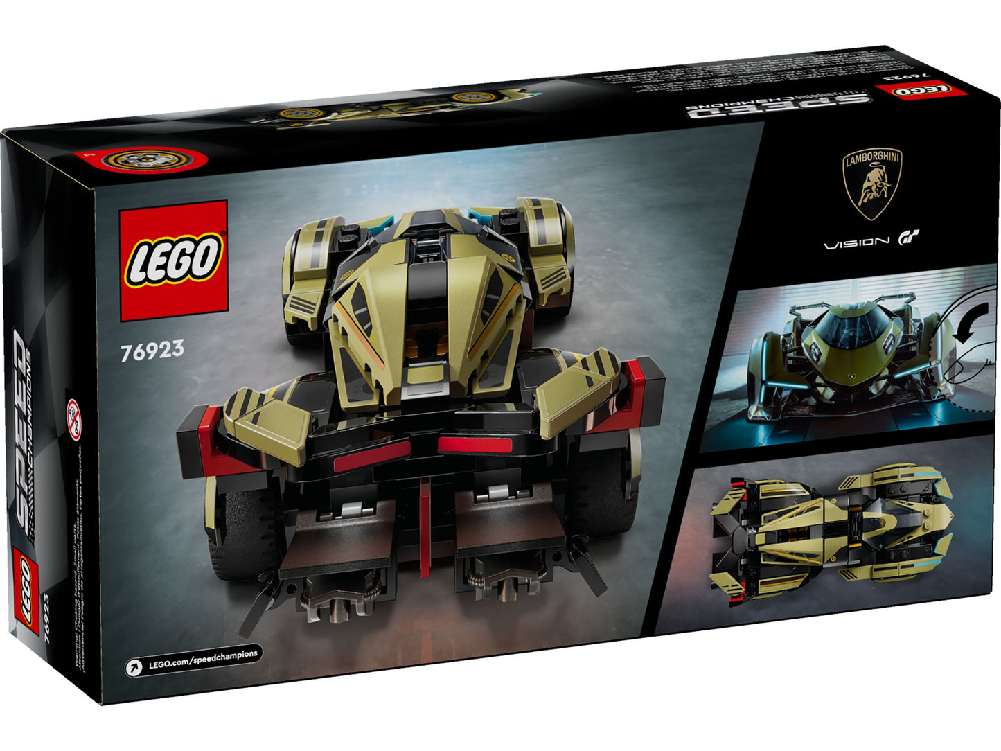LEGO® Speed Champions Lamborghini Lambo V12 Vision GT – Ultimativer Supersportwagen-Bausatz für Rennleidenschaft & Sammlerfreude – 230 Teile, Set 76923