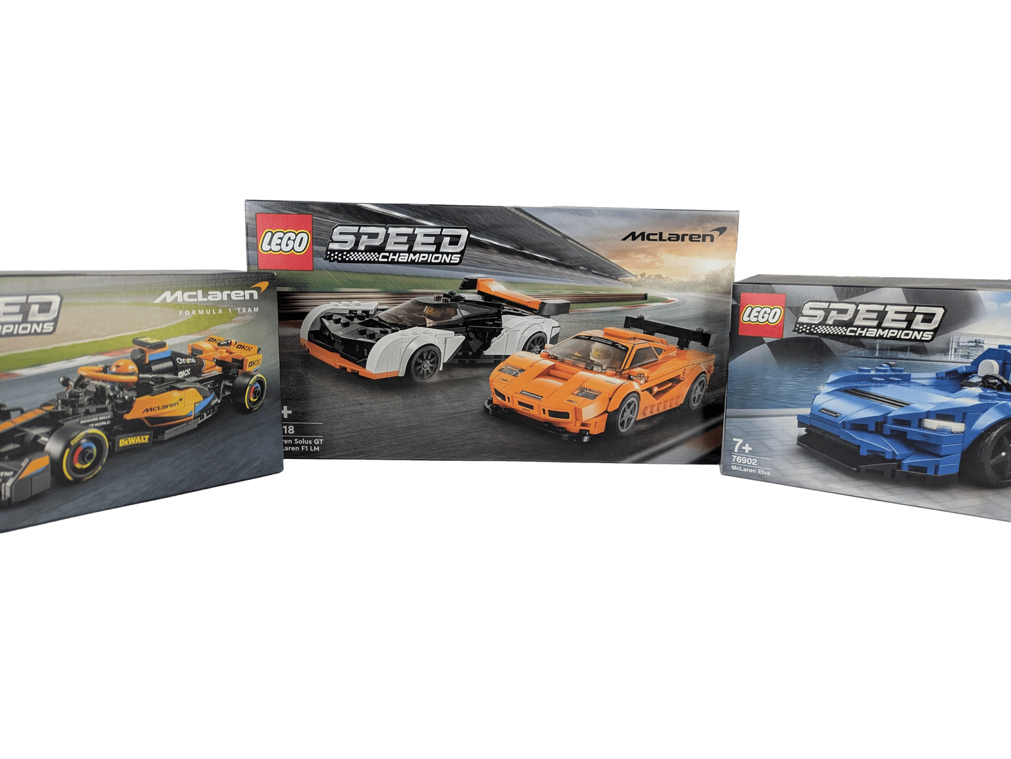 LEGO® McLaren Speed Champions Super Pack – Exklusive 3er-Set Rennwagen-Kollektion für Motorsport-Fans & Sammler (76902, 76918, 76919) – 1089 Teile Power & Präzision