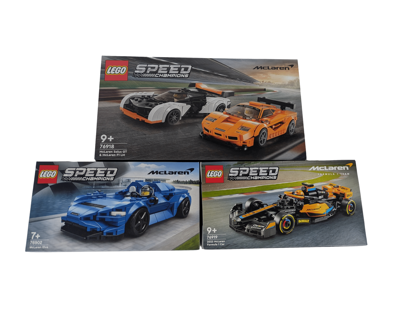 LEGO® McLaren Speed Champions Super Pack – Exklusive 3er-Set Rennwagen-Kollektion für Motorsport-Fans & Sammler (76902, 76918, 76919) – 1089 Teile Power & Präzision