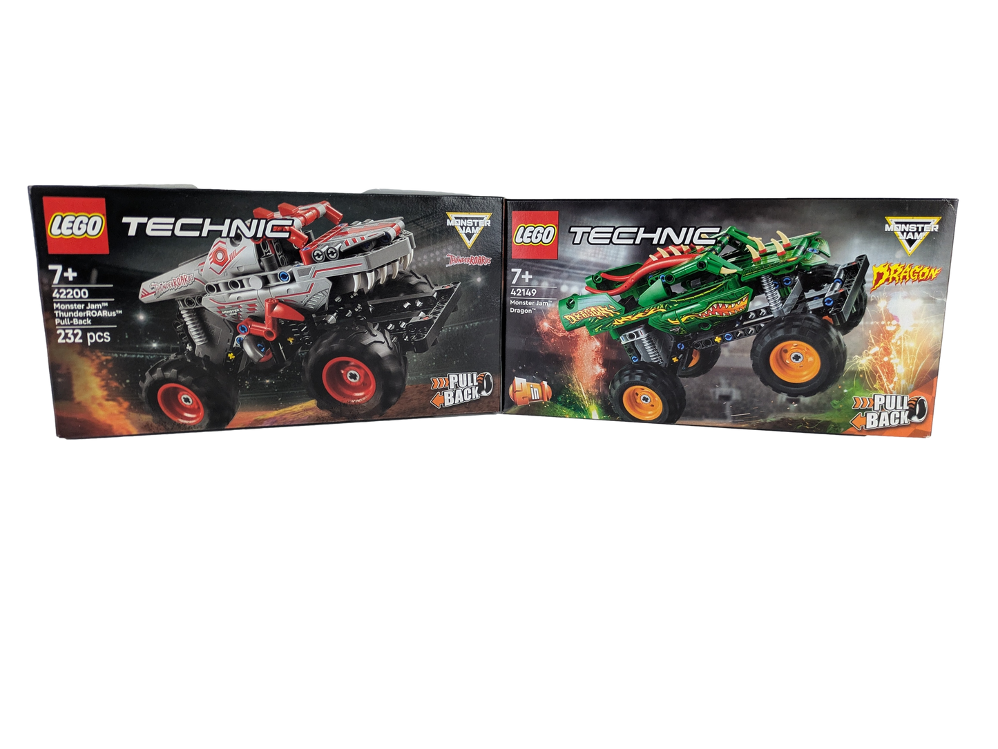 LEGO® Technic Monster Jam™ Doppelset: Schweizer Power Pack 2 | Bauen & Erleben Sie Offroad-Abenteuer - 449 Teile für grenzenlosen Spaß!