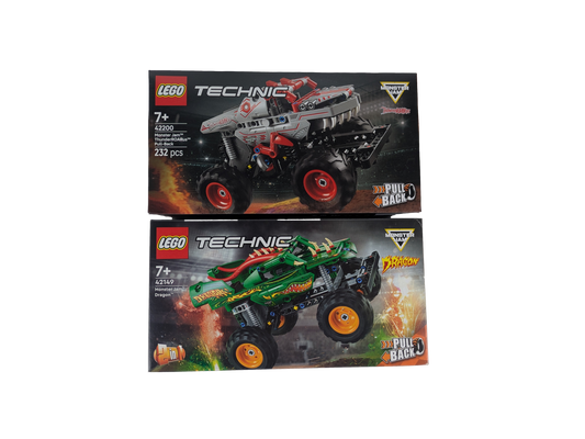LEGO® Technic Monster Jam™ Doppelset: Schweizer Power Pack 2 | Bauen & Erleben Sie Offroad-Abenteuer - 449 Teile für grenzenlosen Spaß!