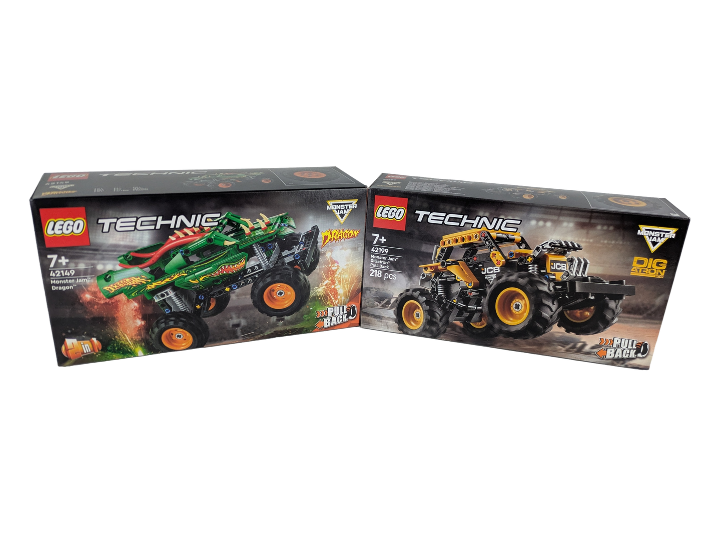 LEGO® Technic Monster Jam™ Power Pack: Stunt-Trucks für Adrenalin & Sammelspaß – 435 Teile Action (42149 & 42199)
