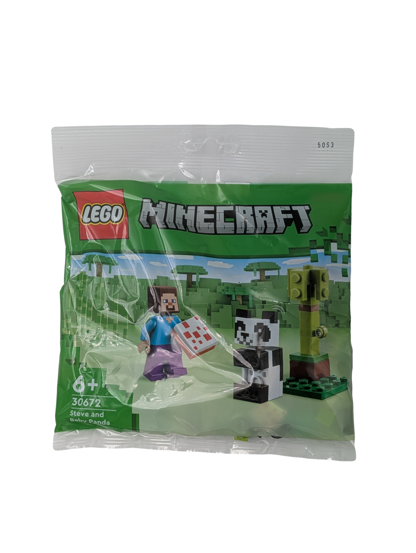 LEGO® Minecraft Polybag 30672 mit Steve & Baby-Panda – Perfektes Mini-Set für Fans | Stein-Experte