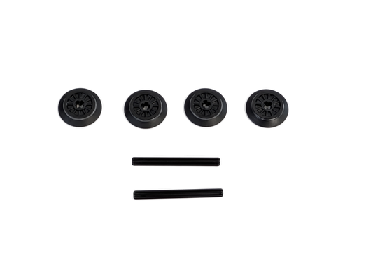 LEGO® City Zugräder Set – 4 Räder & 2 Achsen passend für LEGO® Zugmotor 88011