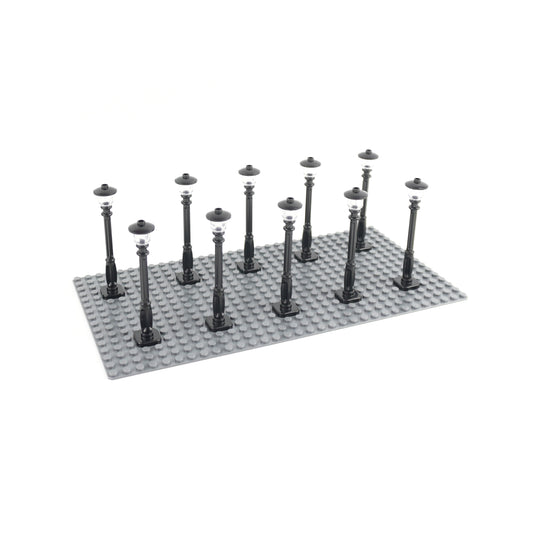 Lampadaire de rue LEGO® noir - 11062 NOUVEAU ! Quantité 10x 