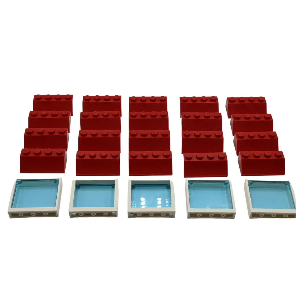 LEGO® 2x4 Dachsteine Dach Rot für Dach - 3037 NEU! Menge 25x