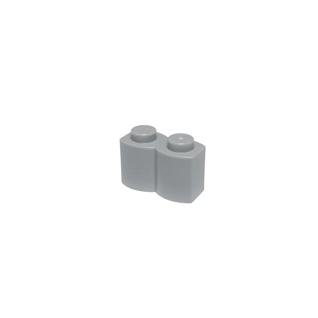 LEGO® 1x2 Steine Palisadensteine Modifiziert Log Hellgrau - 30136