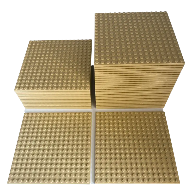 LEGO® 16x16 Platten Bauplatten Hellbeige Beidseitig bebaubar - 91405