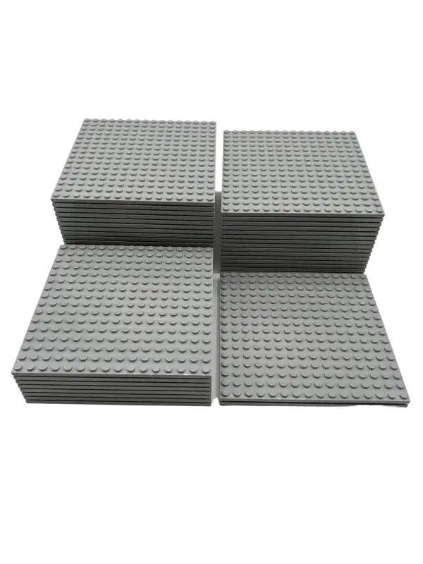 LEGO® 16x16 Platten Bauplatten Hellgrau Beidseitig bebaubar - 91405