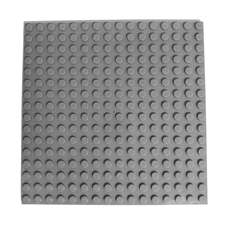 LEGO® 16x16 Platten Bauplatten Hellgrau Beidseitig bebaubar - 91405