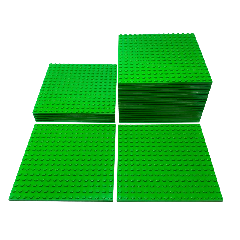 LEGO® 16x16 Platten Bauplatten Hellgrün Beidseitig bebaubar - 91405