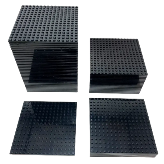 LEGO® 16x16 Platten Bauplatten Schwarz Beidseitig bebaubar - 91405
