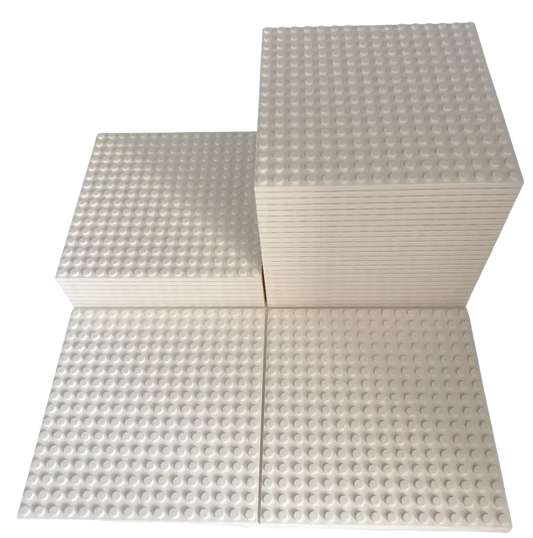 LEGO® 16x16 Platten Bauplatten Weiß Beidseitig bebaubar - 91405