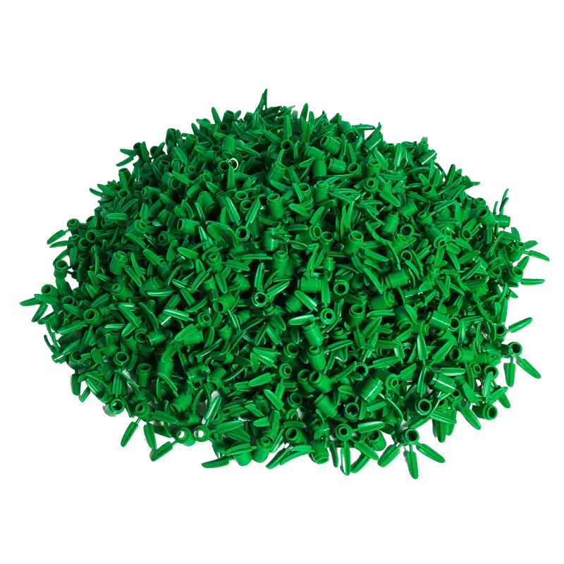 LEGO® Bambus-Zauber: 100x 1x1 Pflanzen mit 3 Blättern Grün - 30176 NEU! Verleihe deinen Bauprojekten lebendige