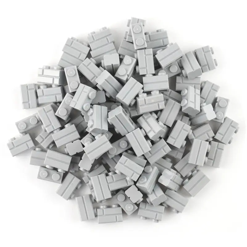 LEGO® 1x2 Mauersteine Hellgrau - 250er Pack: Baue Deine Träume Realität! NEU!