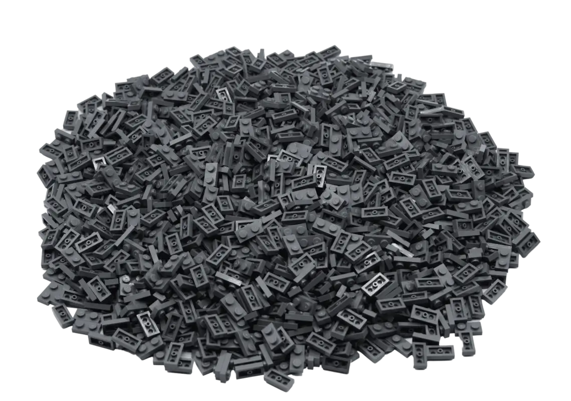 LEGO® 1x2 Platten Bauplatten Dunkelgrau - 3023 NEU! Menge 100x