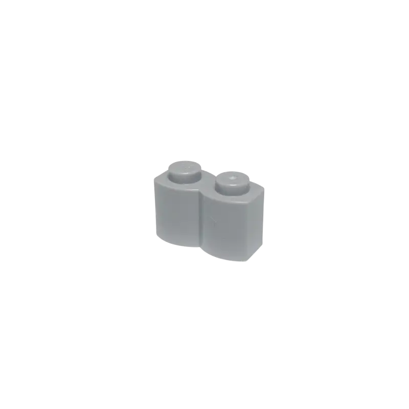 LEGO® 1x2 Steine Palisadensteine Modifiziert Log Hellgrau - 30136
