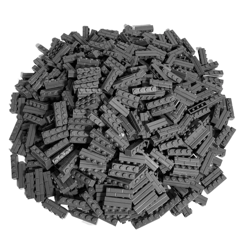 LEGO® 1x4 Mauersteine Hochsteine Dunkelgrau - 15533 NEU! Menge 100x