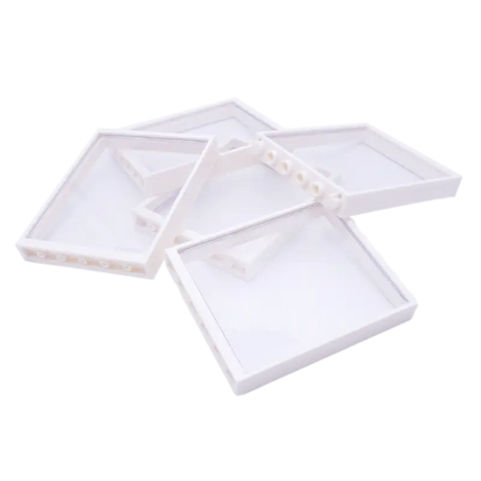 LEGO® Fenster 1x6x5 Weiß & Transparent – Set aus 5: Erschaffe lichtdurchflutete Bauwerke! NEU!