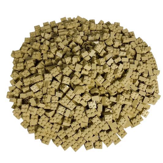 LEGO® 2x2 Bausteine Hellbeige - 100er Set: Kreativer Bau-Spaß für endlose Abenteuer! NEU!