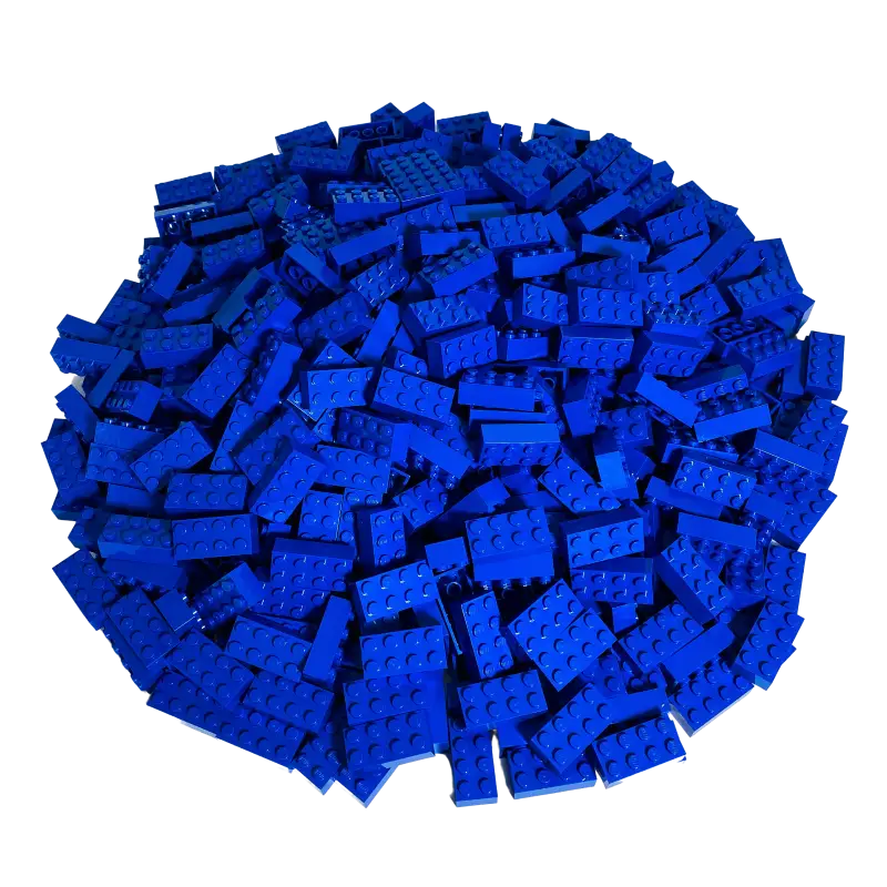 LEGO® 2x4 Steine Blau - 50er Pack | Kreative Bauideen Entfesseln - 3001 NEU!