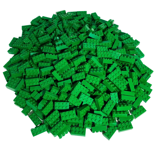 Grüne LEGO® 2x4 Steine - Kreativer Bauspaß mit 250 Bausteinen! NEU!