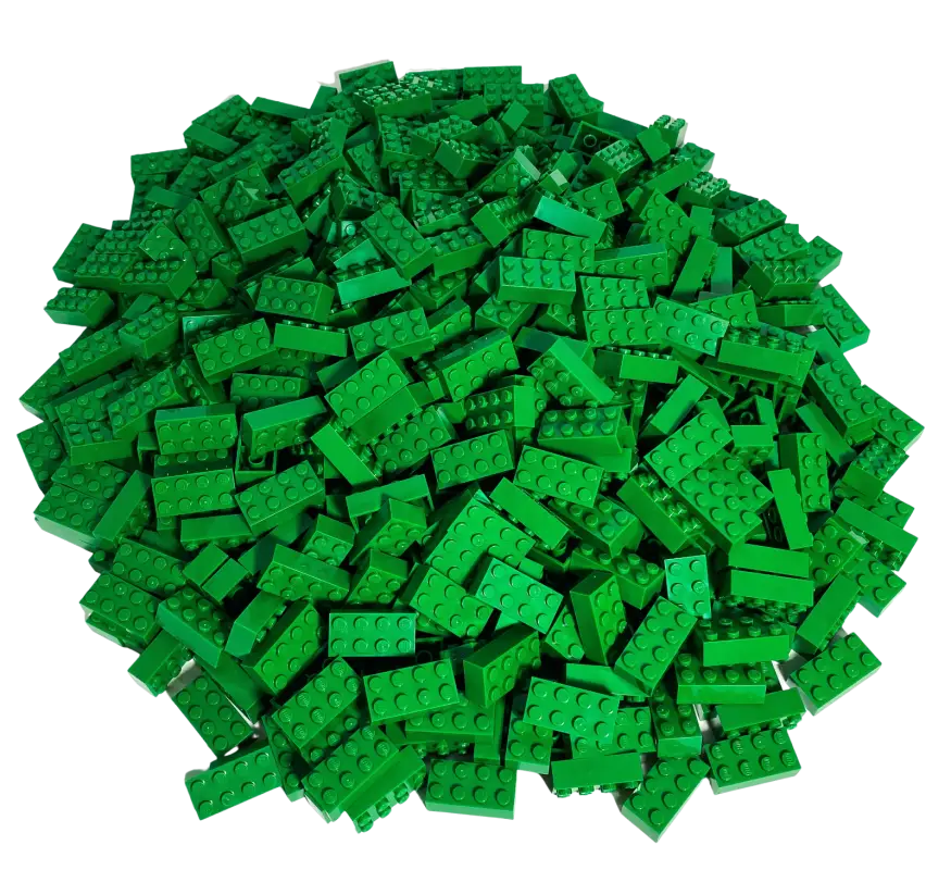 LEGO® 2x4 Steine Hochsteine Grün - 3001 NEU! Menge 100x